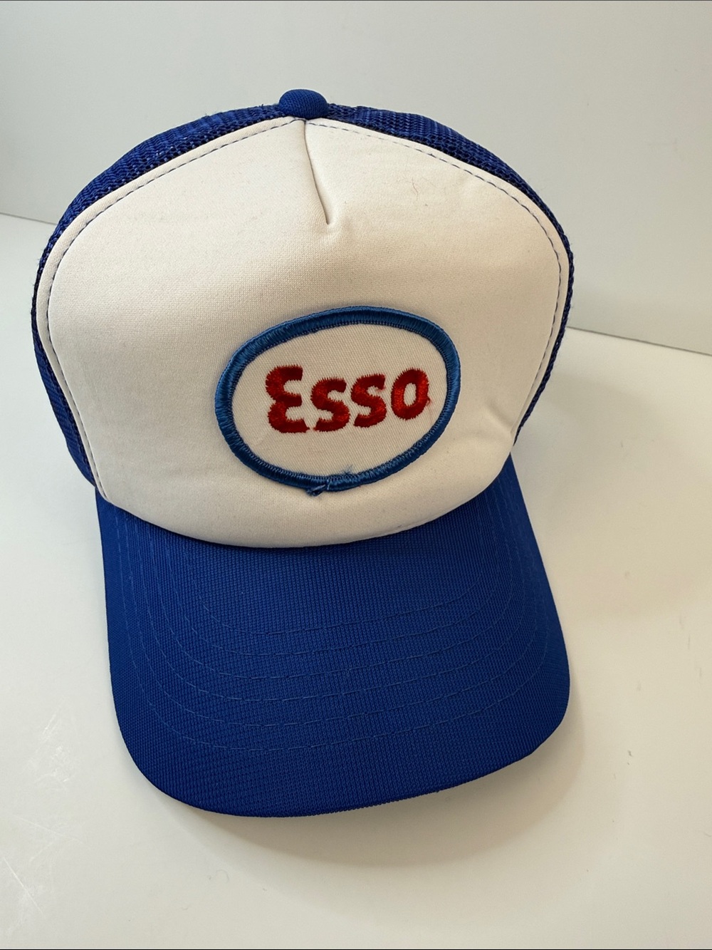 Men Blue & White Trucker Hat